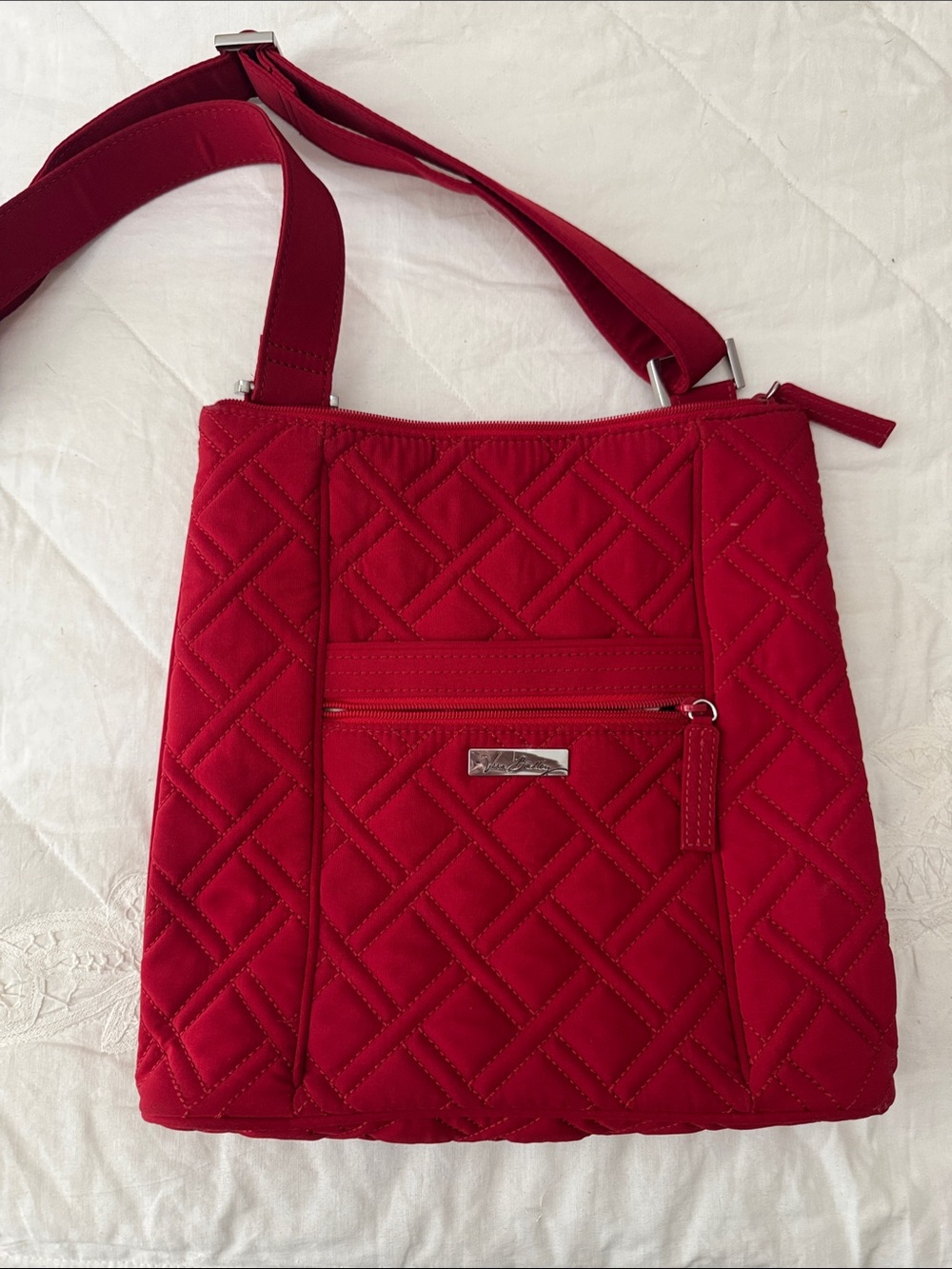 Vera Bradley Red Quilted Crossbody Bag